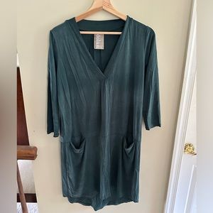 Anthropologie teal dress